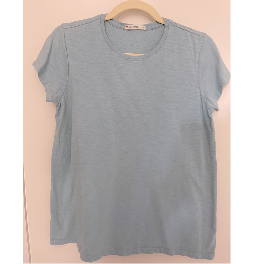 Marine Layer Swing Tee in Sky Blue